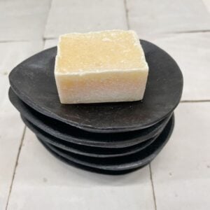 schaaltje teak zwart egg hout bybazz