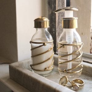 zeepdispenser messing swirl frontpage