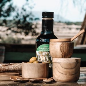 potje teak met lepeltje sfeer