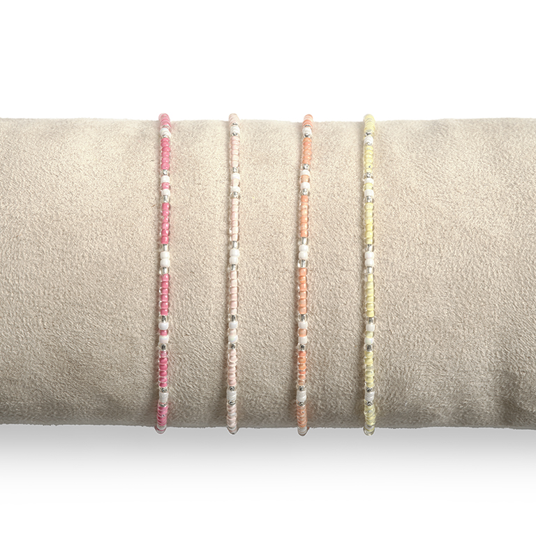 Armband Single Row Color Silver