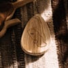 schaaltje teak plat druppel