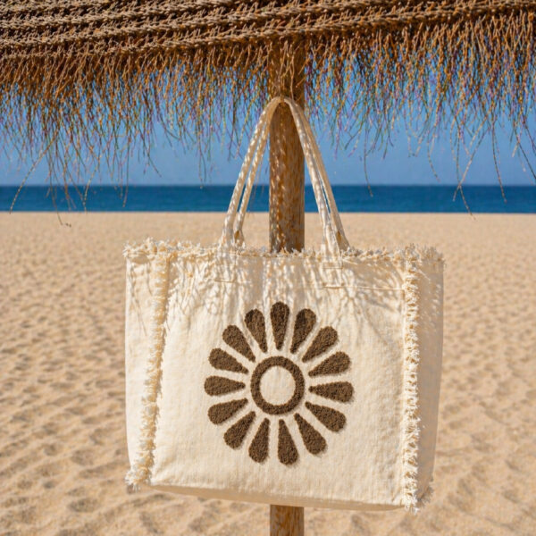 strandtas flower sfeer
