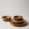 teak schaaltjes cluster