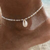 enkelbandje schelp charm wit enkelbandje schelp charm wit