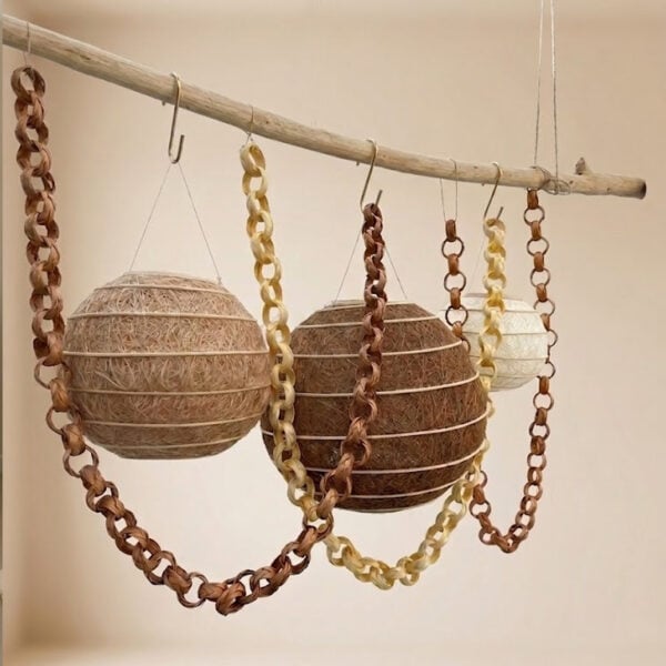 slinger raffia sfeer Capiz Schelpslinger