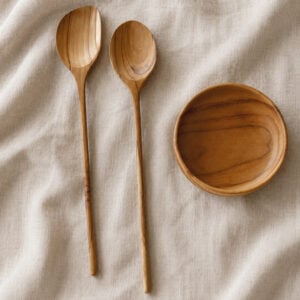 sauslepel set teak sauslepel set teak