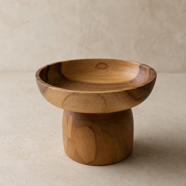 schaal voet teak 15 cm schaal voet teak 15 cm