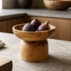 schaal voet teak 15 cm