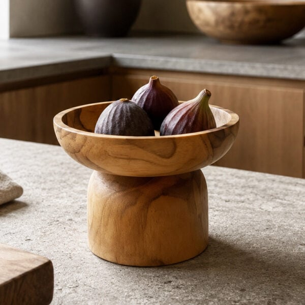 schaal voet teak 15 cm schaal voet teak 15 cm