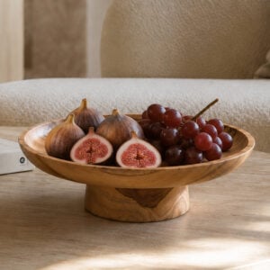 schaal voet teak 27 cm schaal voet teak 27 cm