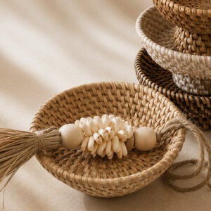 schaaltje rotan voet 12 cm sfeer