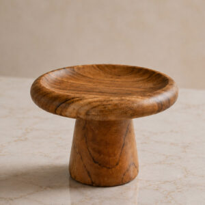 schaaltje voet teak 12cm