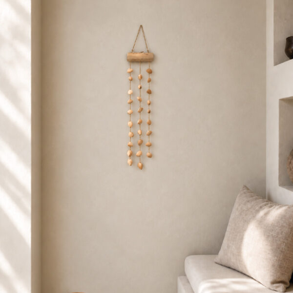 hanger nootje kenari hout