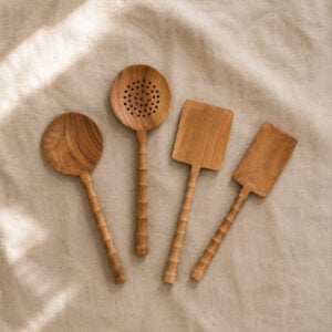teak spatel ribbel rond cluster new 1