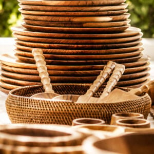 teak spatel ribbel rond sfeer 2