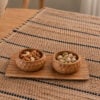 Kom teak hout