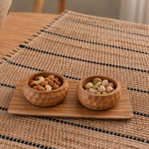 schaal teak design 8 cm