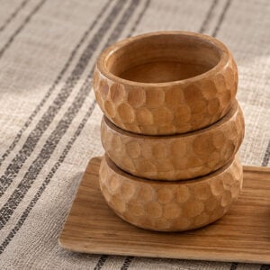 Kom teak hout