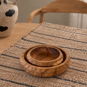 Kom teak hout