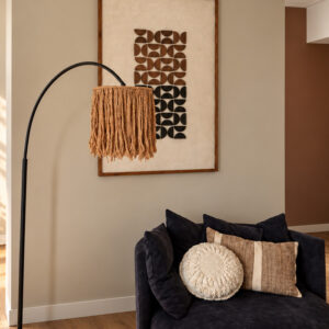 lamp katoen 25cm camelkleur sfeer
